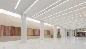 caption:;Permanent art installation by Markus Linnenbrink, 7x90 foot Poured Resin